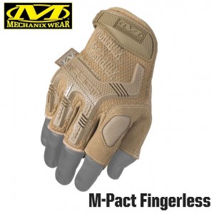 Перчатки Mechanix Tactical M-Pact Fingerless Coyote, полпальца | цвет Coyote | (MFL-72)